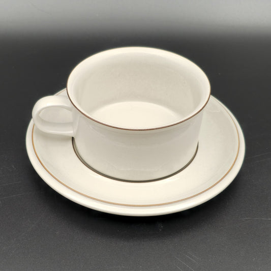 4 x Arabia RICHARD LINDH Tableware FENNICA Stoneware Tea Cup + Saucer Set Mollaris.com