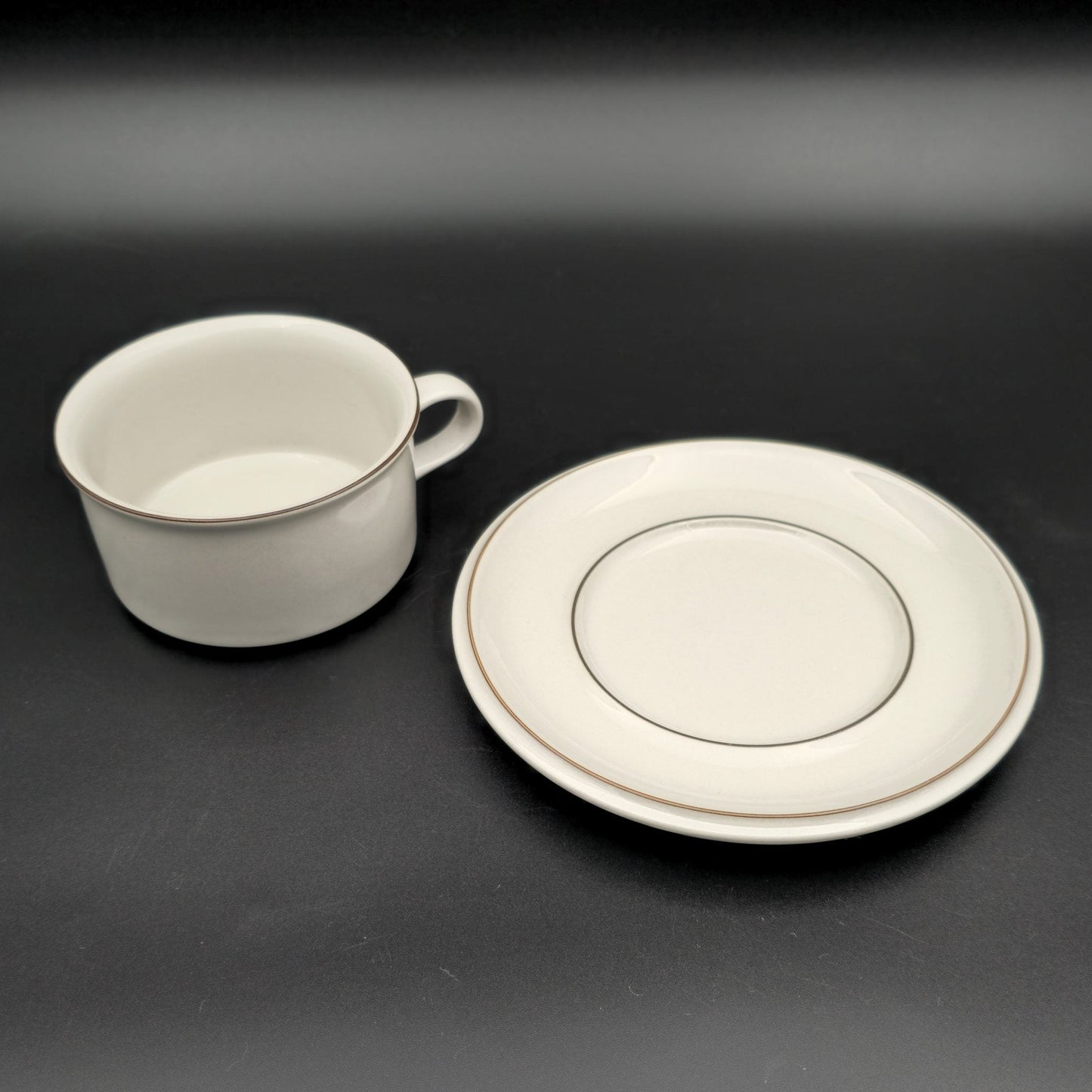 4 x Arabia RICHARD LINDH Tableware FENNICA Stoneware Tea Cup + Saucer Set Mollaris.com