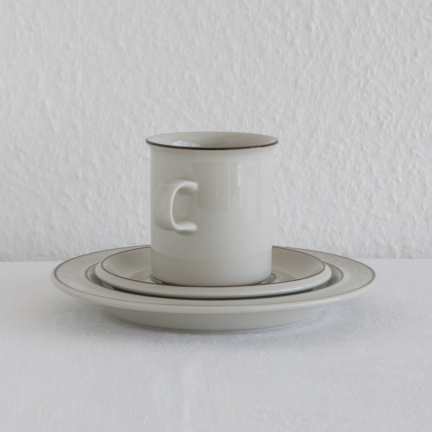 6 x Arabia RICHARD LINDH Tableware FENNICA Stoneware Coffee Cup + Saucer + Dessert Plate Set Mollaris.com