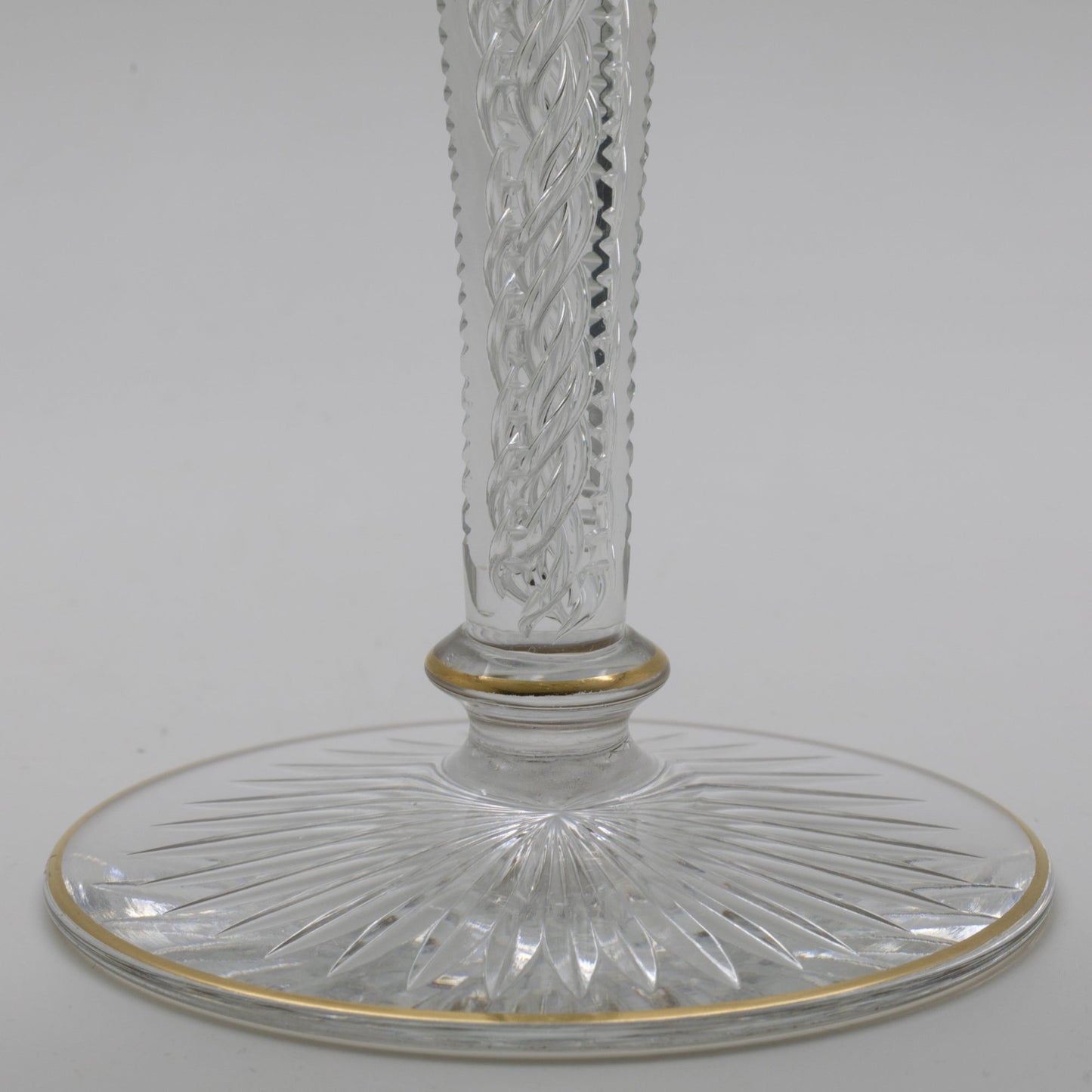 6 x Cristallerie SAINT LOUIS Antique French Wine Hock Cut Green Crystal Glasses Mollaris.com