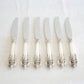 6 x Wallace GRANDE BAROQUE Sterling Silver Place / Lunch Knives (9 inches) Mollaris.com 