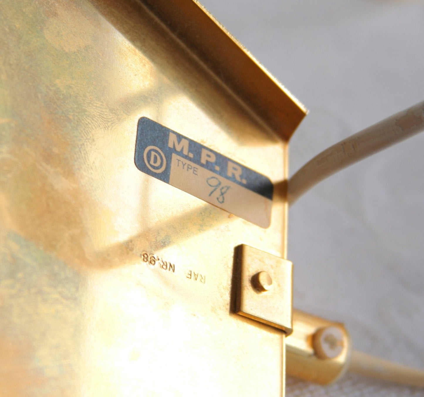 A Pair of Gold-Plated Brass Wall Sconces with Small Cut Crystal Prisms Mollaris.com