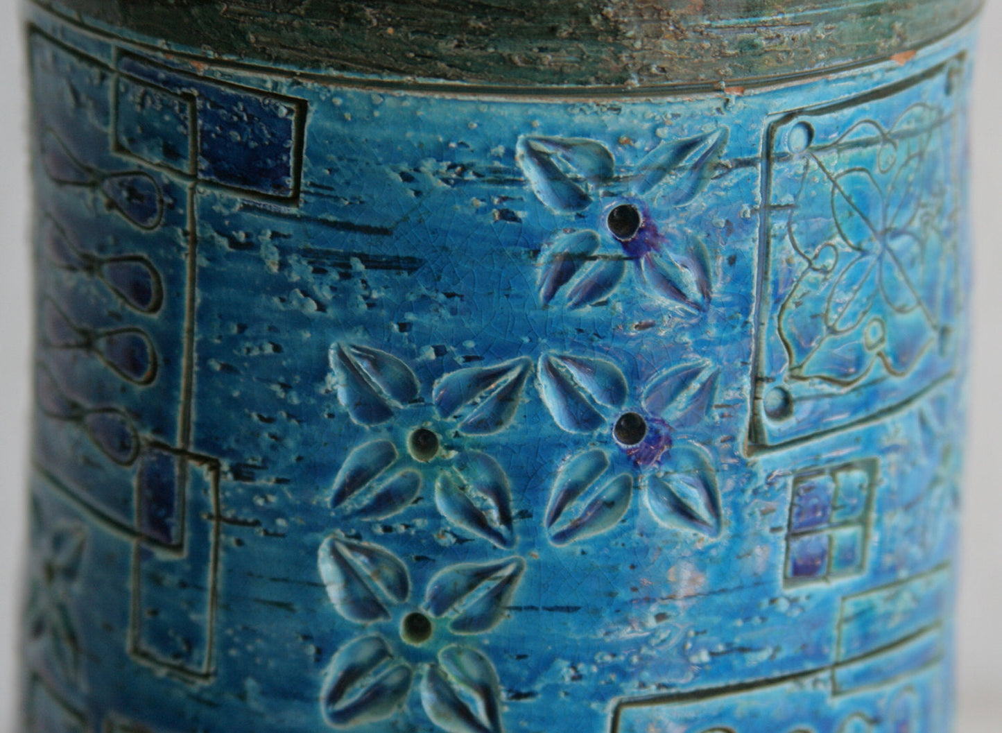 Bitossi ALDO LONDI Blue Ceramic Table Lamp Mollaris.com