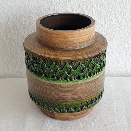 Bitossi ALDO LONDI Green Mezza Chiave Ceramic Vase Mollaris.com