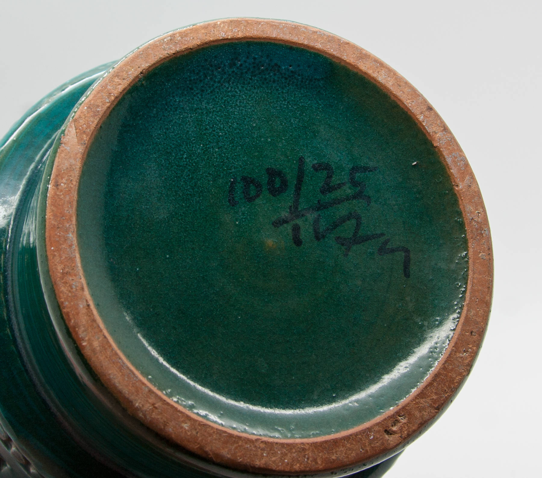 Bitossi ALDO LONDI Large Dark Green Ceramic Vase Mollaris.com