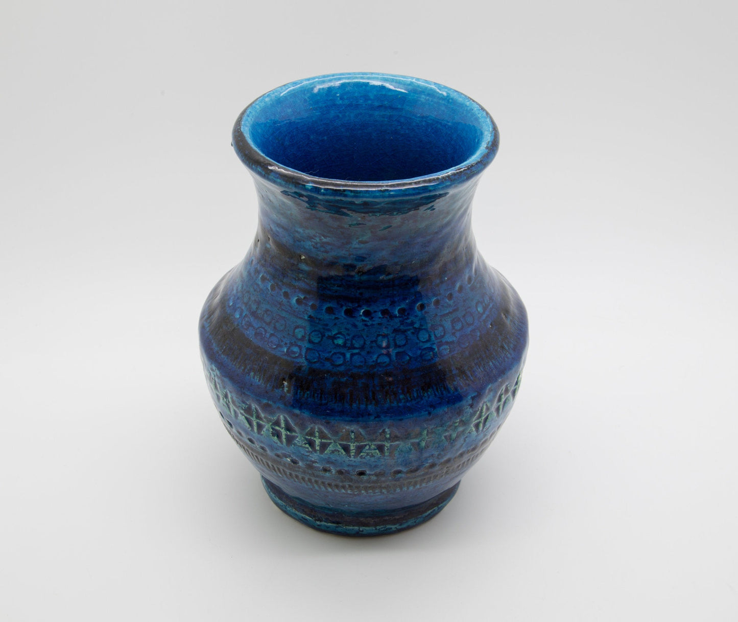 Bitossi ALDO LONDI Rimini Blue Ceramic Vase Mollaris.com