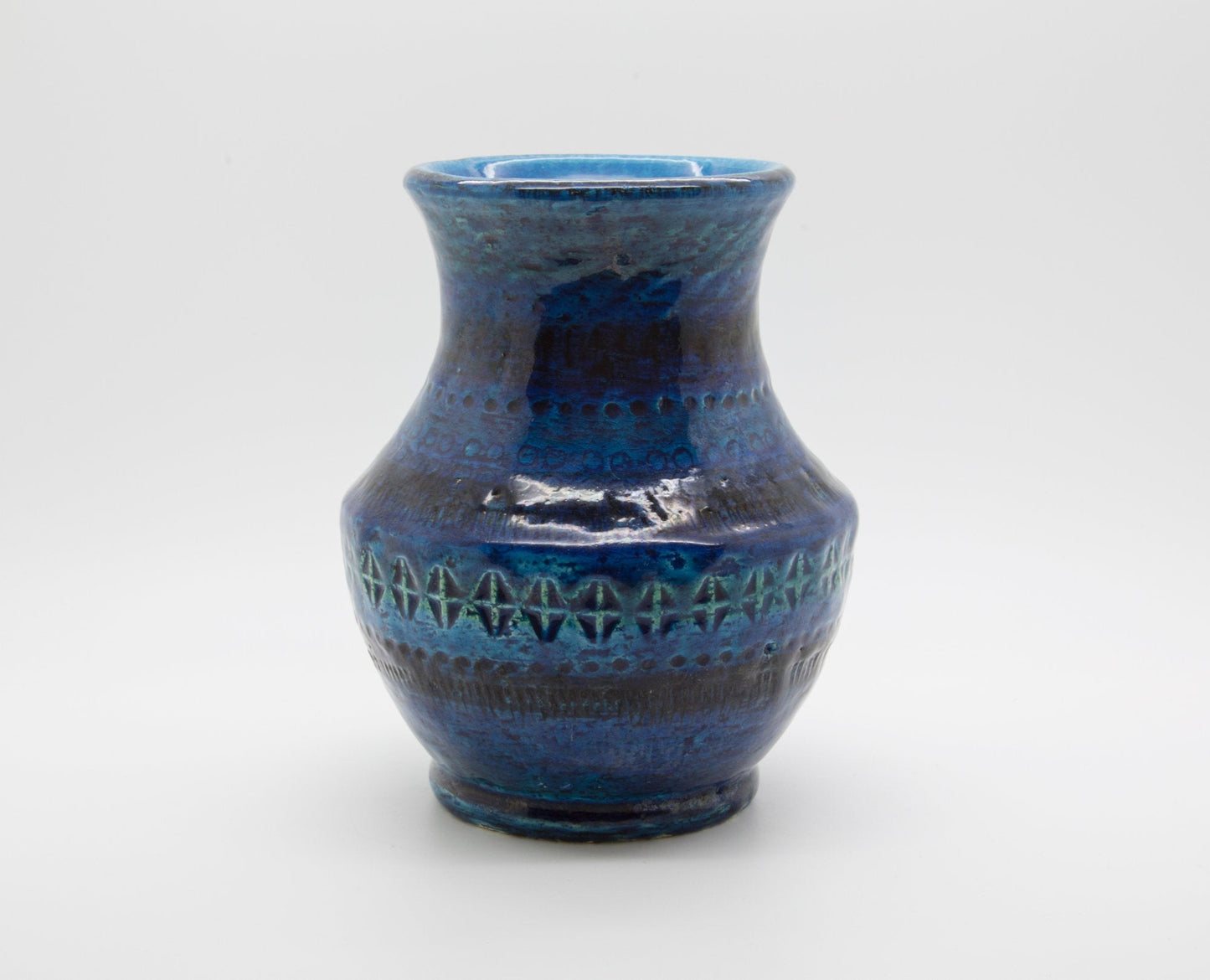 Bitossi ALDO LONDI Rimini Blue Ceramic Vase Mollaris.com