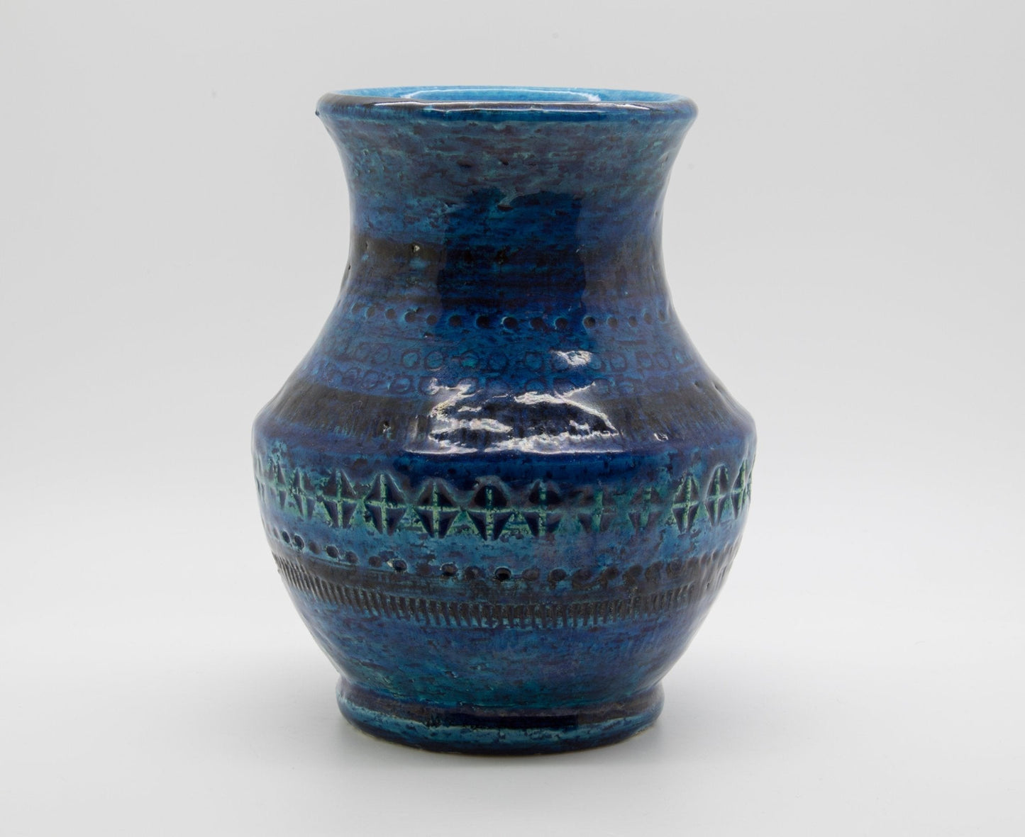 Bitossi ALDO LONDI Rimini Blue Ceramic Vase Mollaris.com