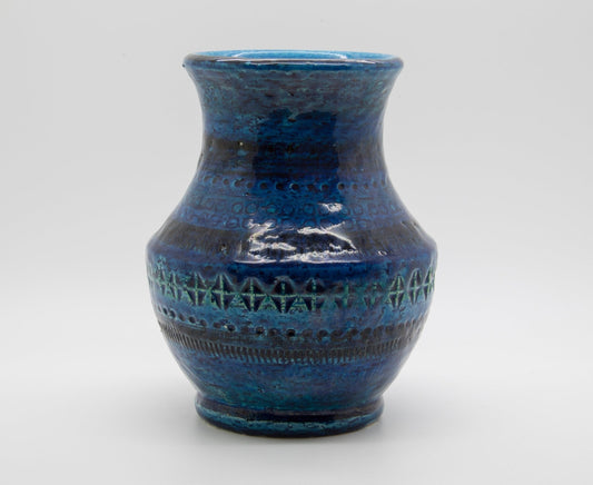 Bitossi ALDO LONDI Rimini Blue Ceramic Vase Mollaris.com