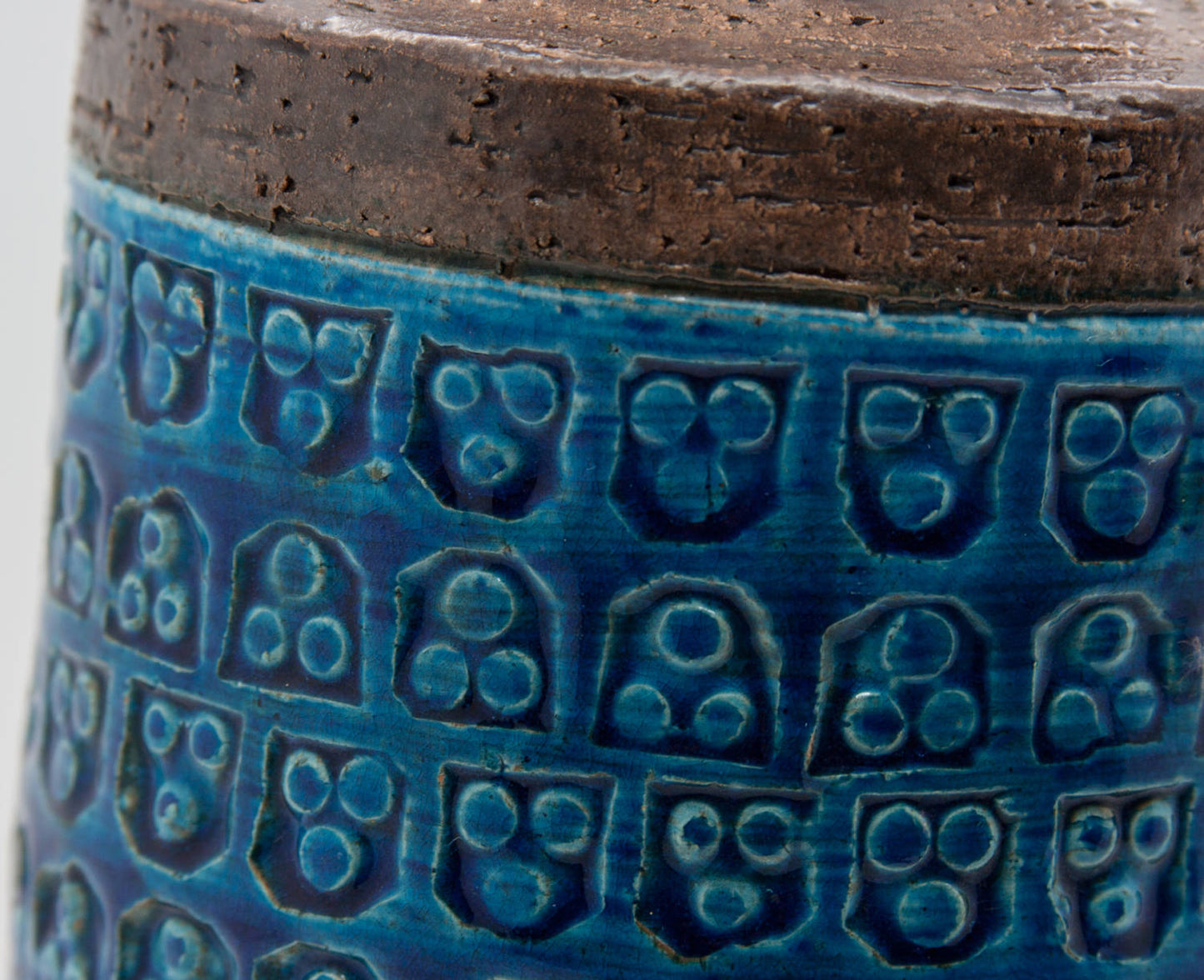 Bitossi ALDO LONDI Trifoglio Blue Ceramic Vase Mollaris.com