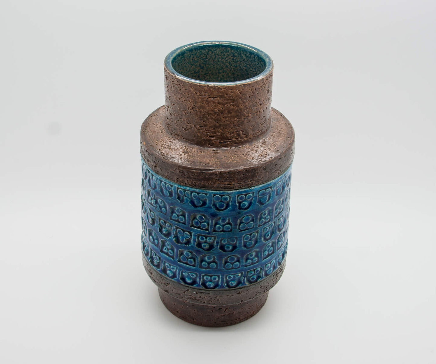 Bitossi ALDO LONDI Trifoglio Blue Ceramic Vase Mollaris.com
