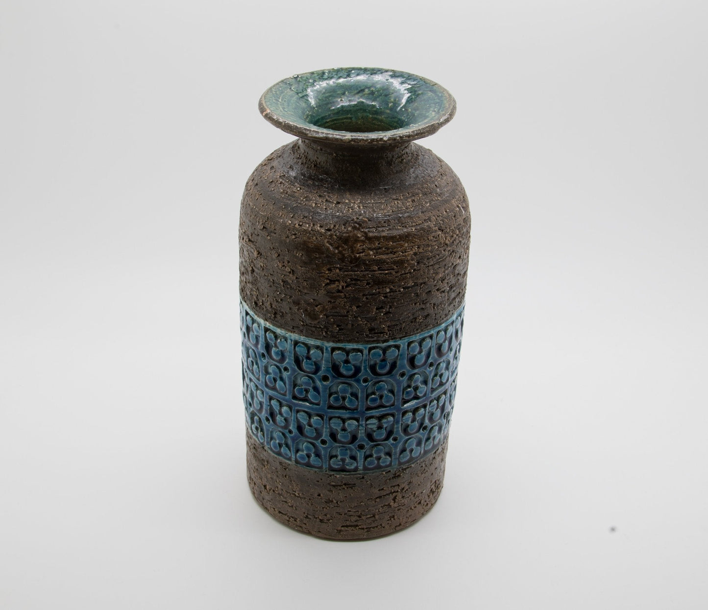 Bitossi ALDO LONDI Trifoglio Blue Ceramic Vase Mollaris.com