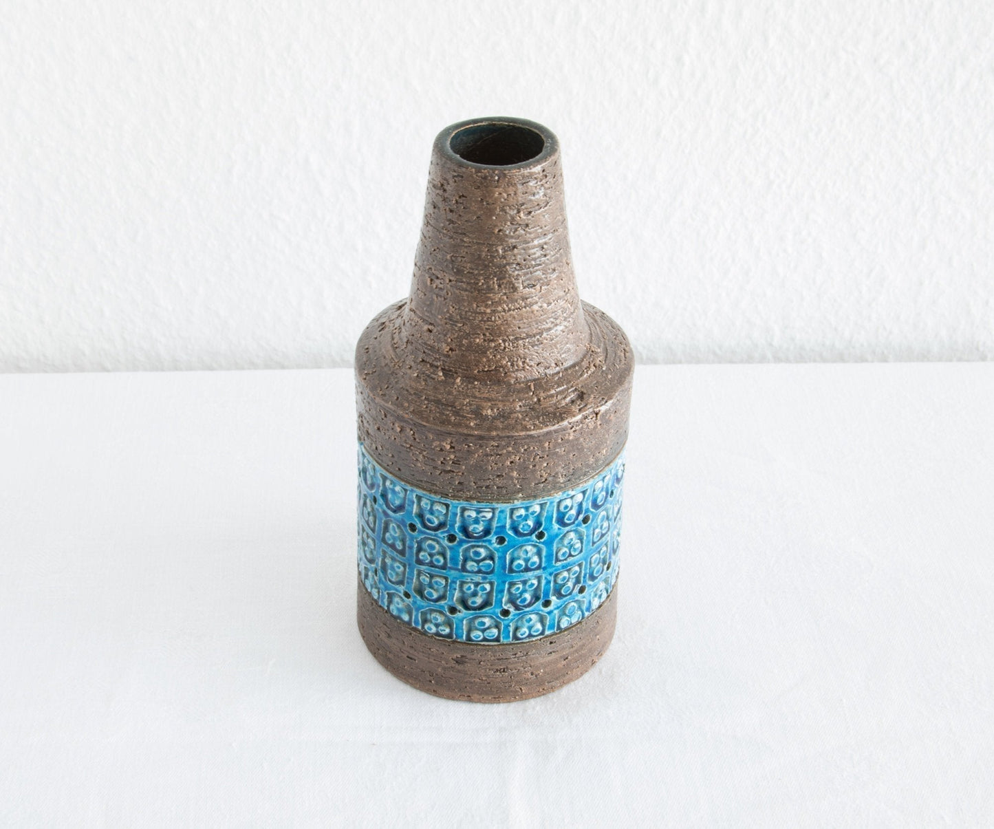 Bitossi ALDO LONDI Trifoglio Blue Ceramic Vase Mollaris.com