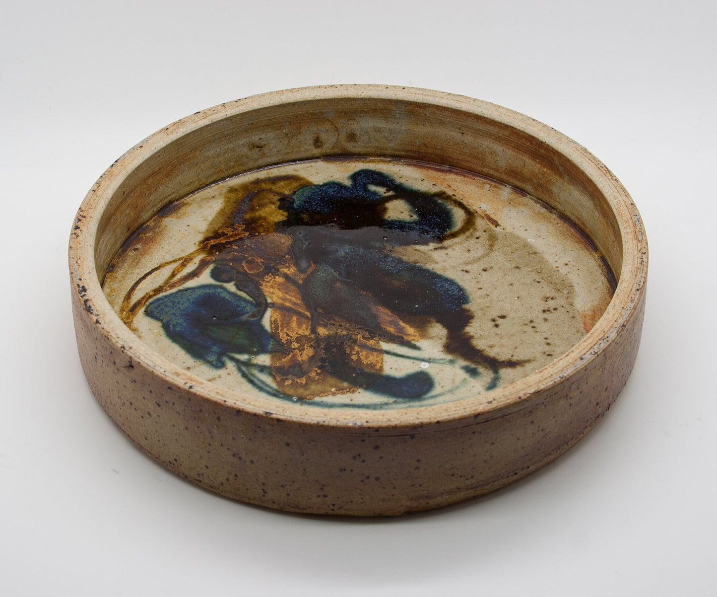 CONNY WALTHER Studio Large Abstract Glazed Stoneware Tray Mollaris.com