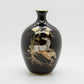 CROWN DEVON Pegasus Black & Gold Decorated Porcelain Vase Mollaris.com 