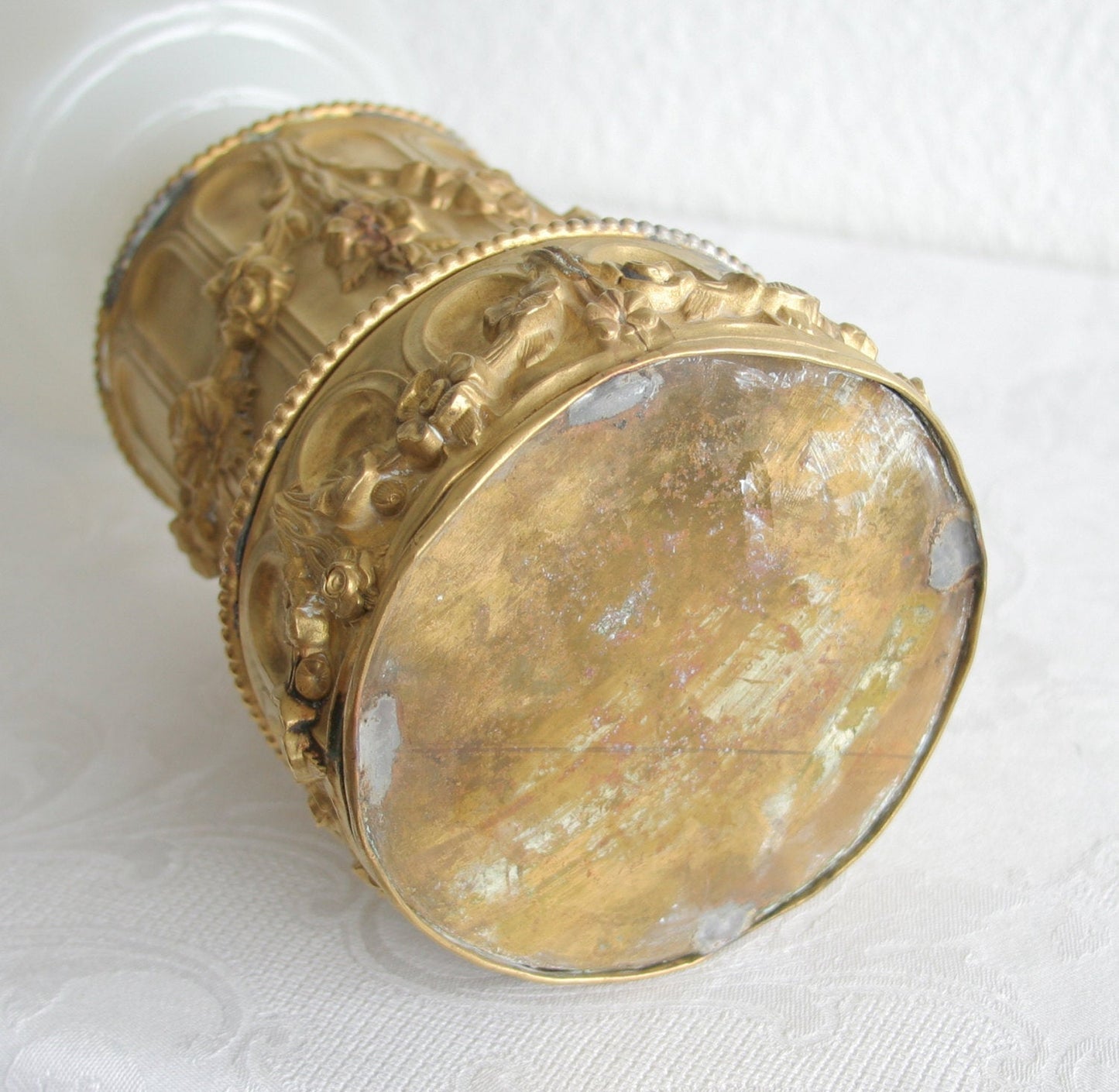 Carcel Type Oil Burner L.H.A. & T.J. Paris France Modified to Table Lamp Mollaris.com