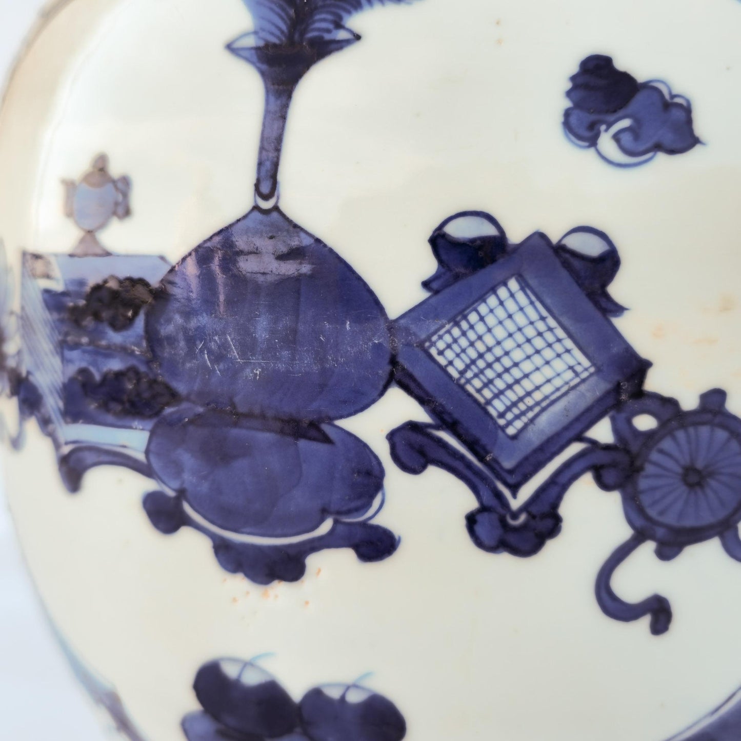 Chinese 18thC. Blue and White Ginger Jar Plum Blossoms Cracked Ice Pattern Kangxi Qing Mollaris.com