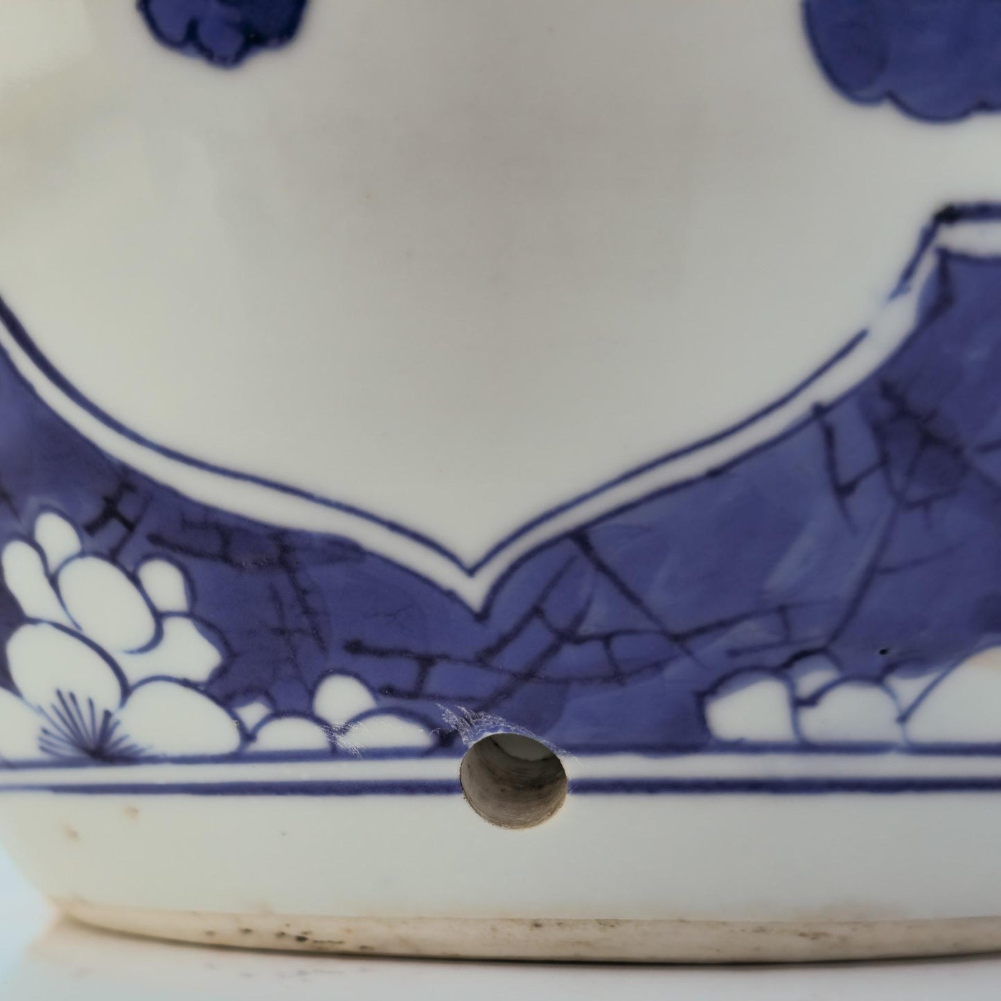 Chinese 18thC. Blue and White Ginger Jar Plum Blossoms Cracked Ice Pattern Kangxi Qing Mollaris.com