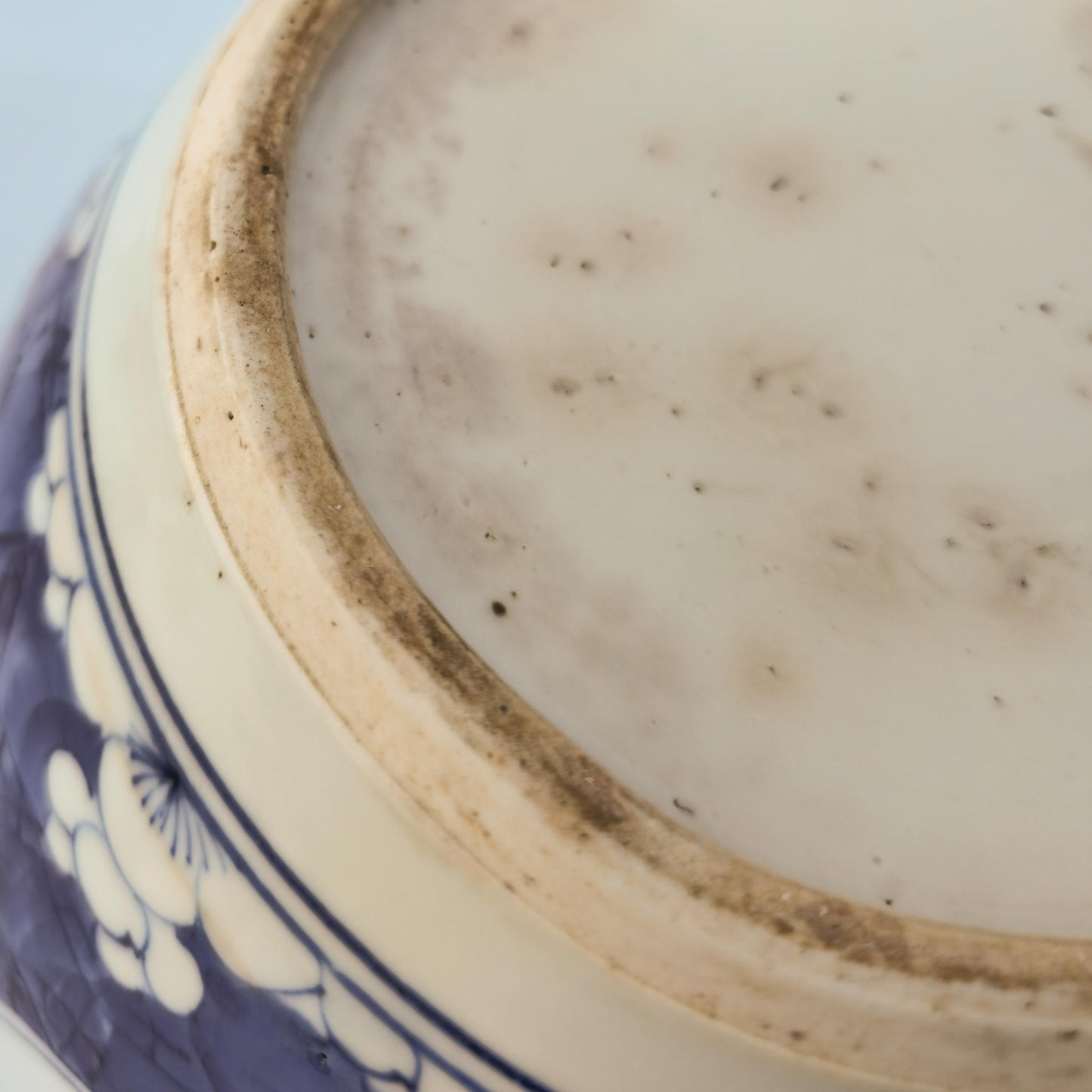 Chinese 18thC. Blue and White Ginger Jar Plum Blossoms Cracked Ice Pattern Kangxi Qing Mollaris.com
