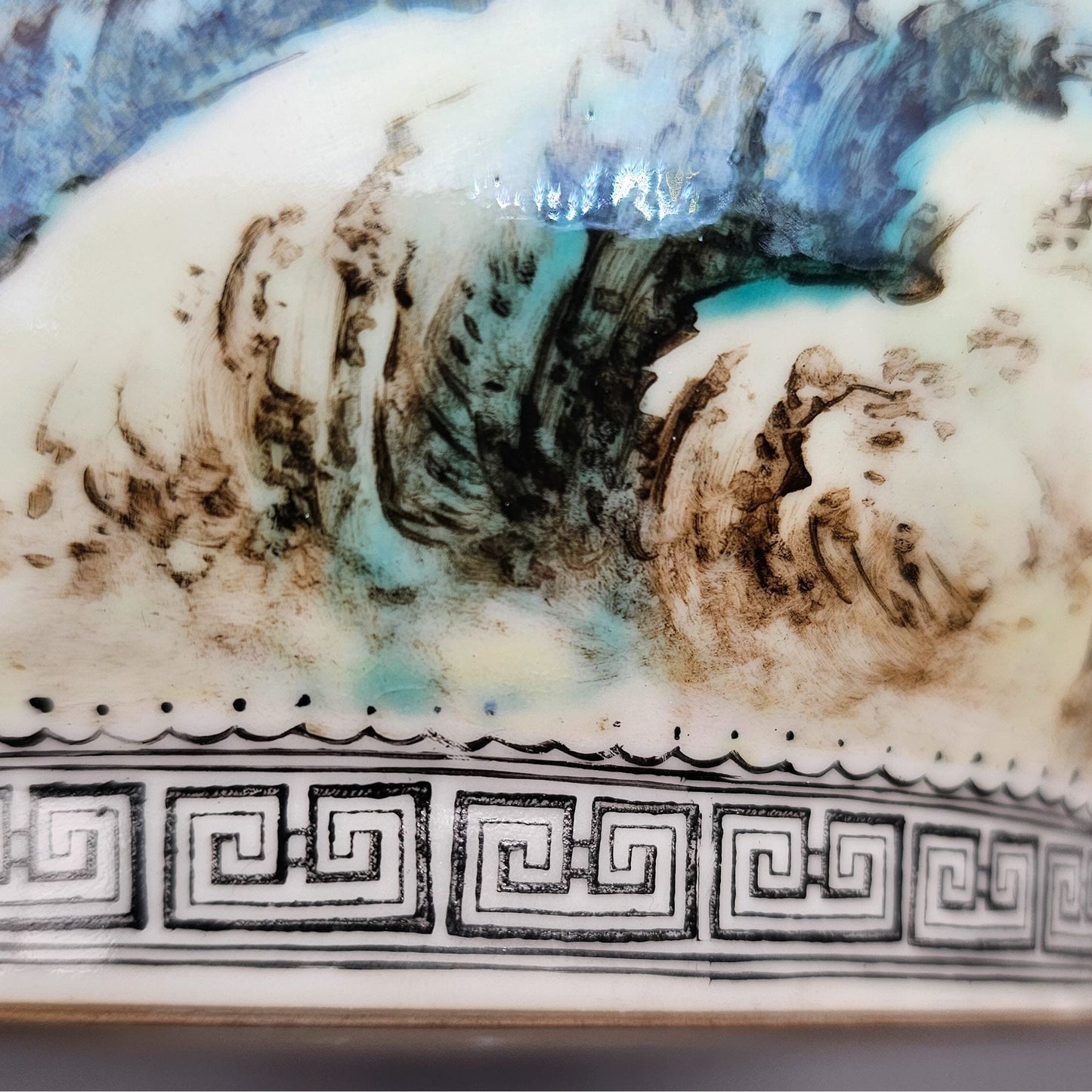 Chinese Famille Rose Large Landscape Vase, Early People's Republic of China Period Mollaris.com