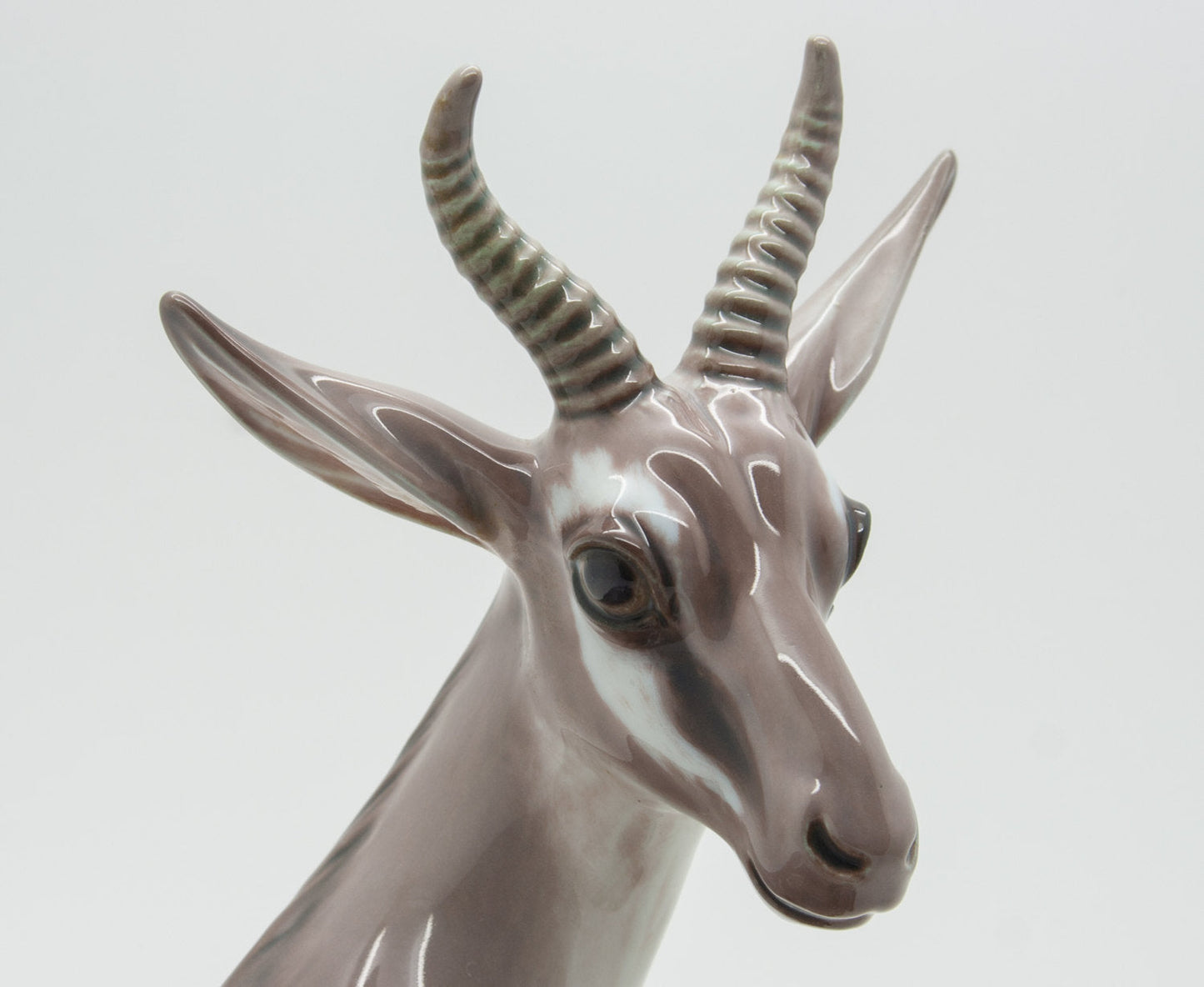 DAHL JENSEN Decorated Porcelain Antelope Figurine # 1237 Mollaris.com