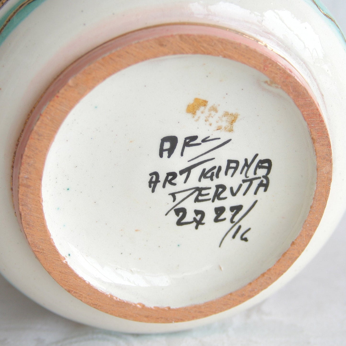 DERUTA Ars Artigiana Decorated Ceramics Flower Cache Pot Mollaris.com