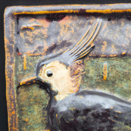 EJVIND NIELSEN NORTHERN LAPWING STONEWARE WALL PLAQUE | 20TH CENTURY Mollaris.com