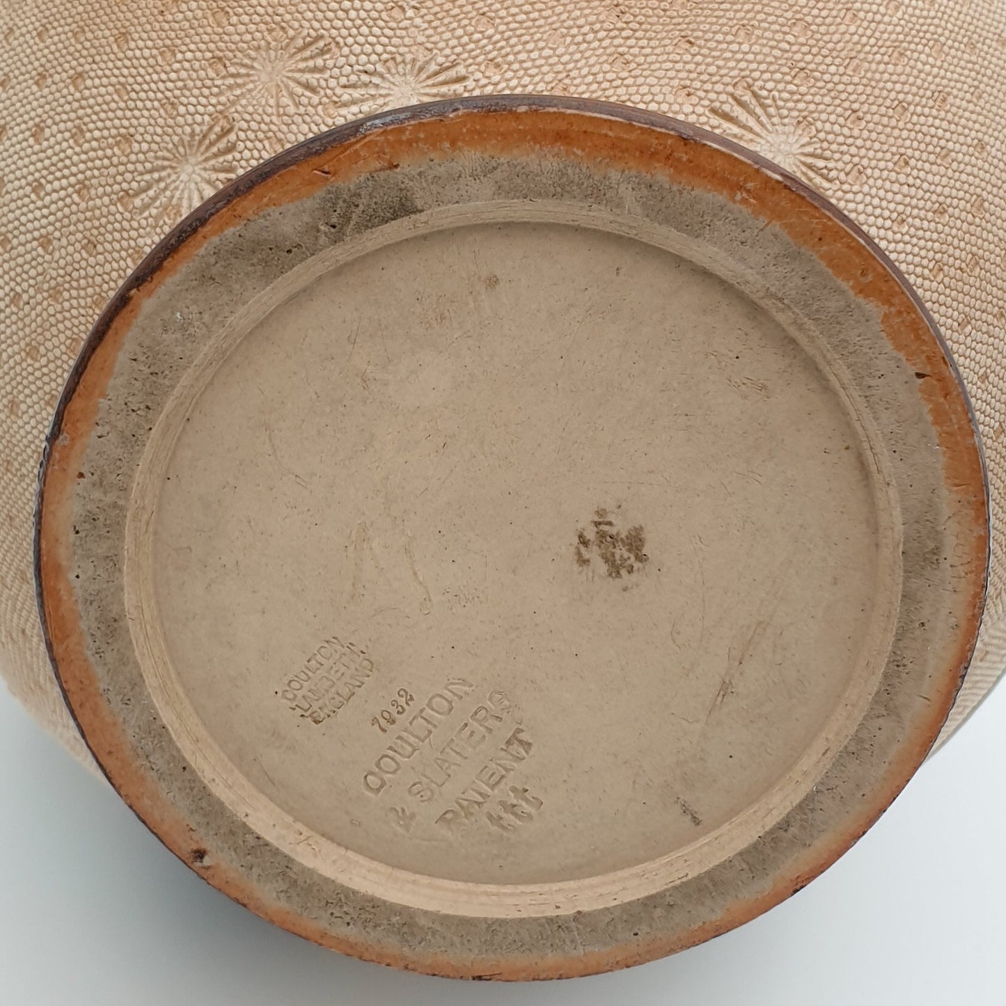 ELEANOR TOSEN Doulton Lambeth Flowers and Leaves Stoneware Vase Mollaris.com