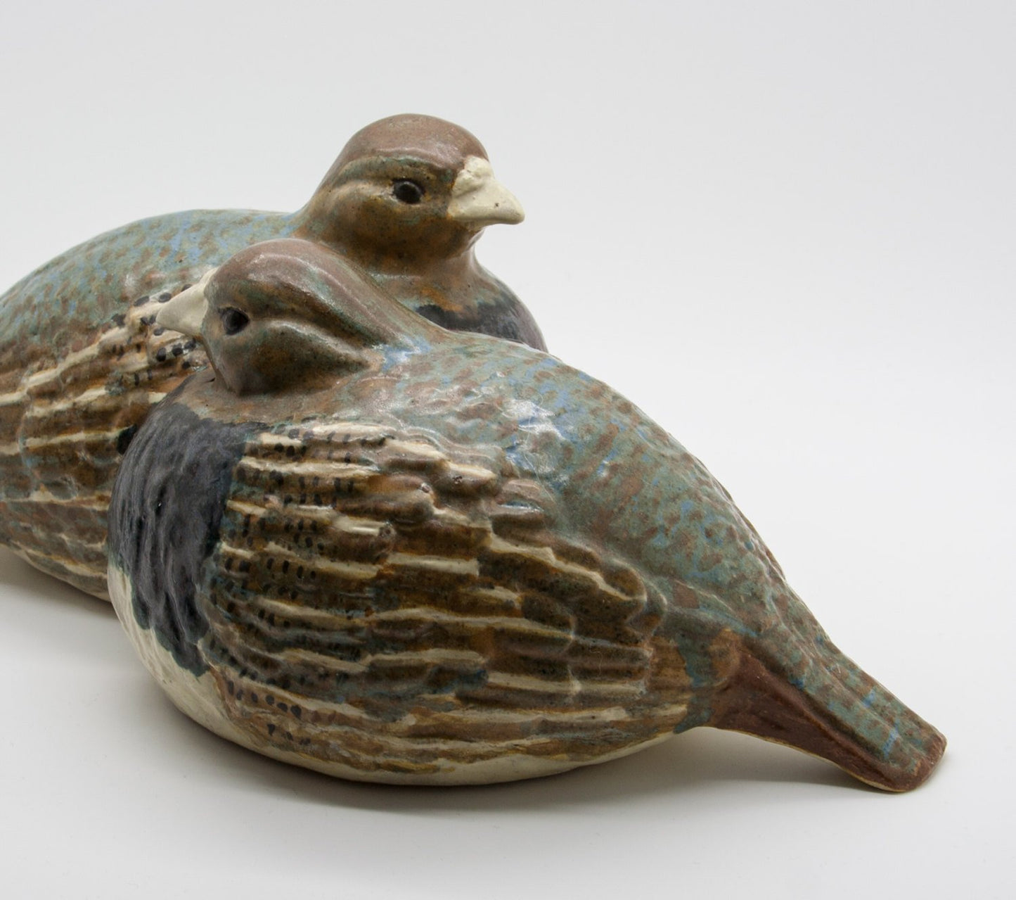 ELISE GLAFFEY Studio Two Doves Unique Stoneware Sculpture Mollaris.com