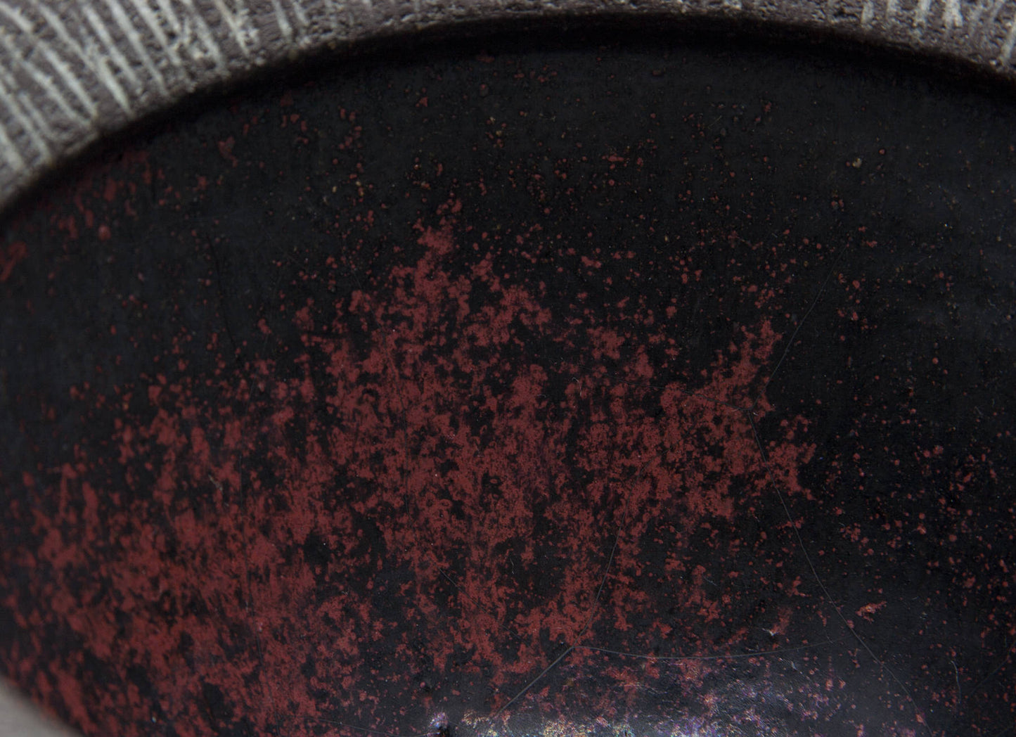 ELSI BOURELIUS Black and Reddish Stoneware Bowl Mollaris.com