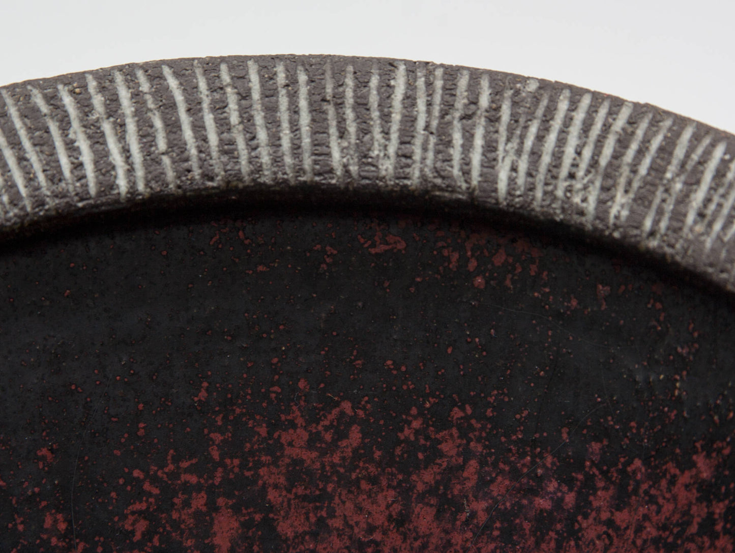 ELSI BOURELIUS Black and Reddish Stoneware Bowl Mollaris.com