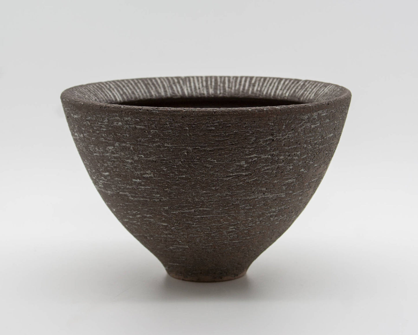 ELSI BOURELIUS Black and Reddish Stoneware Bowl Mollaris.com