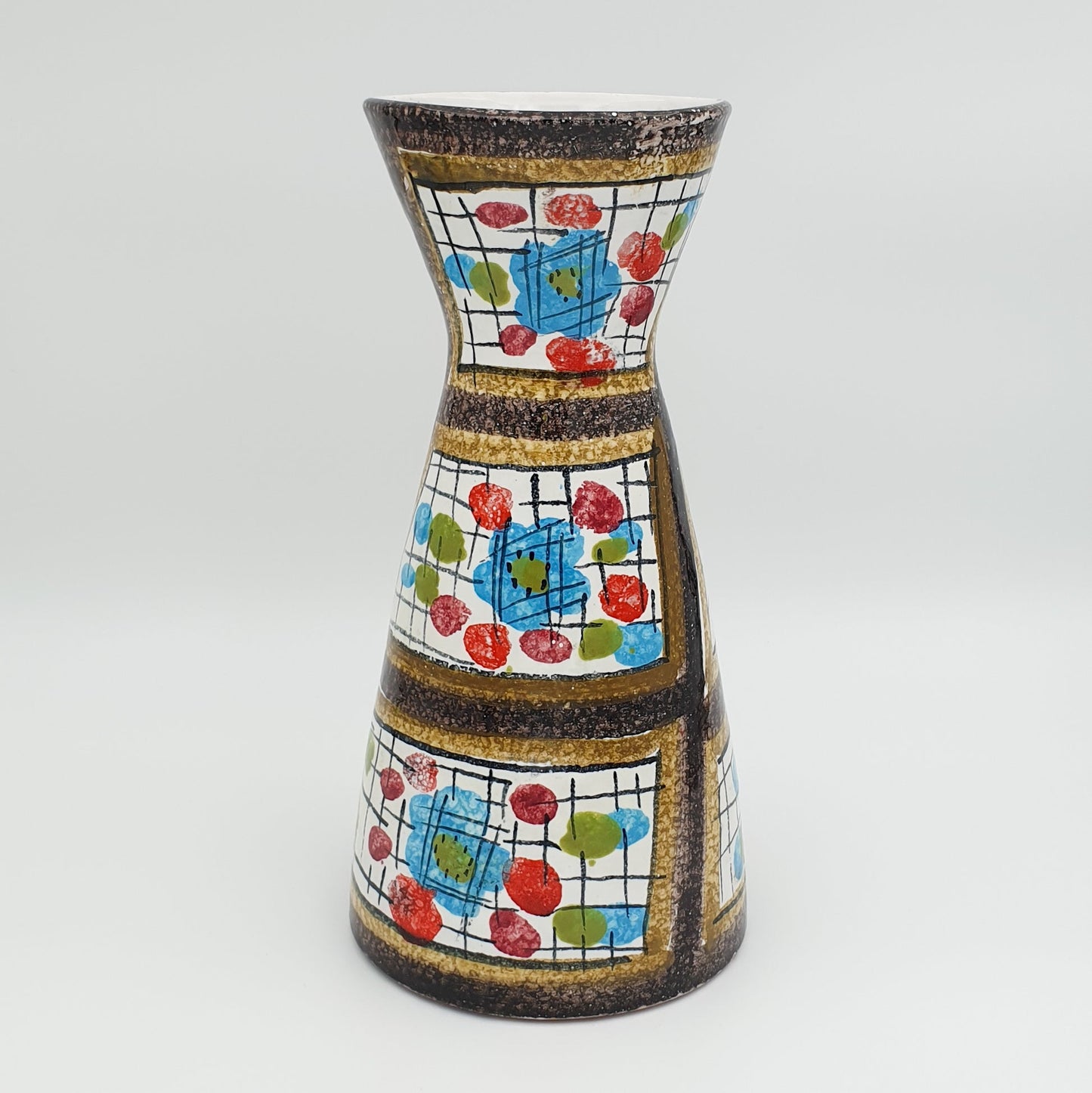 FRATELLI FANCIULLACCI Modernist Flower Decorated Ceramic Vase Mollaris.com