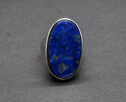 GIFA Modernist Lapis Lazuli Solid Sterling Silver (925S) Ring Mollaris.com