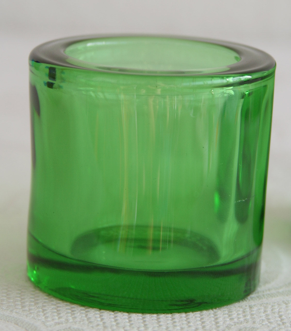 HEIKKI ORVOLA Iittala KIVI Green Glass Votive Candle Holder Mollaris.com 