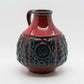 JASBA Red and Green Glazed Fat Lava Ceramic Vase Mollaris.com 