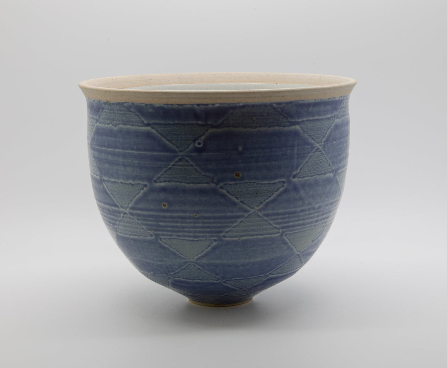 KAY CHRISTENSEN & WINNIE ANDERSEN Studio Contemporary Blue Glazed Vase Mollaris.com