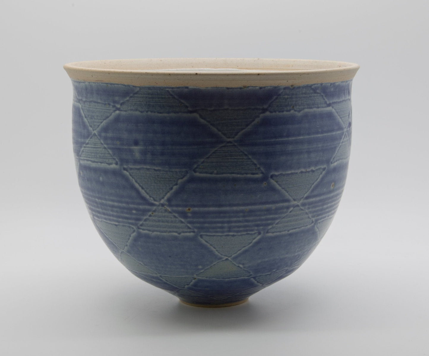 KAY CHRISTENSEN & WINNIE ANDERSEN Studio Contemporary Blue Glazed Vase Mollaris.com