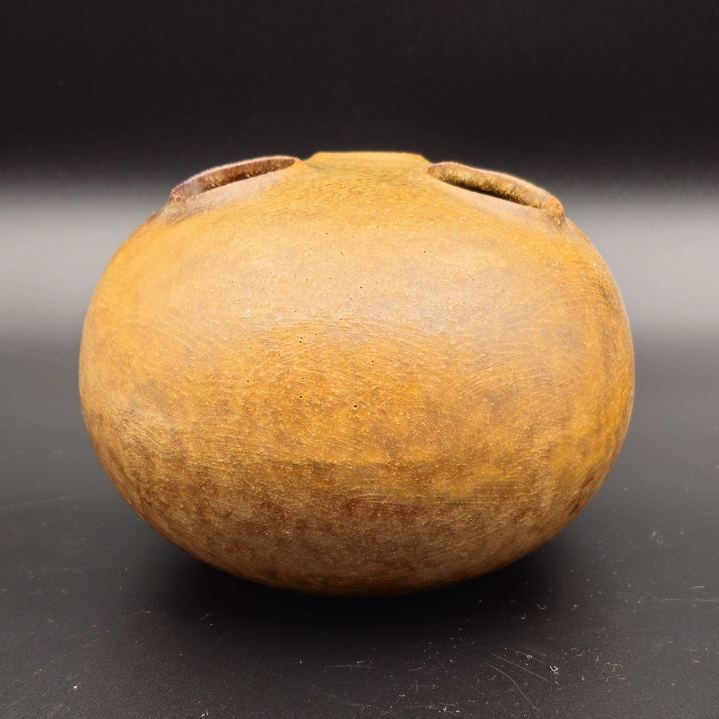 KNABSTRUP Brown Glazed Scales Stoneware Vase Mollaris.com