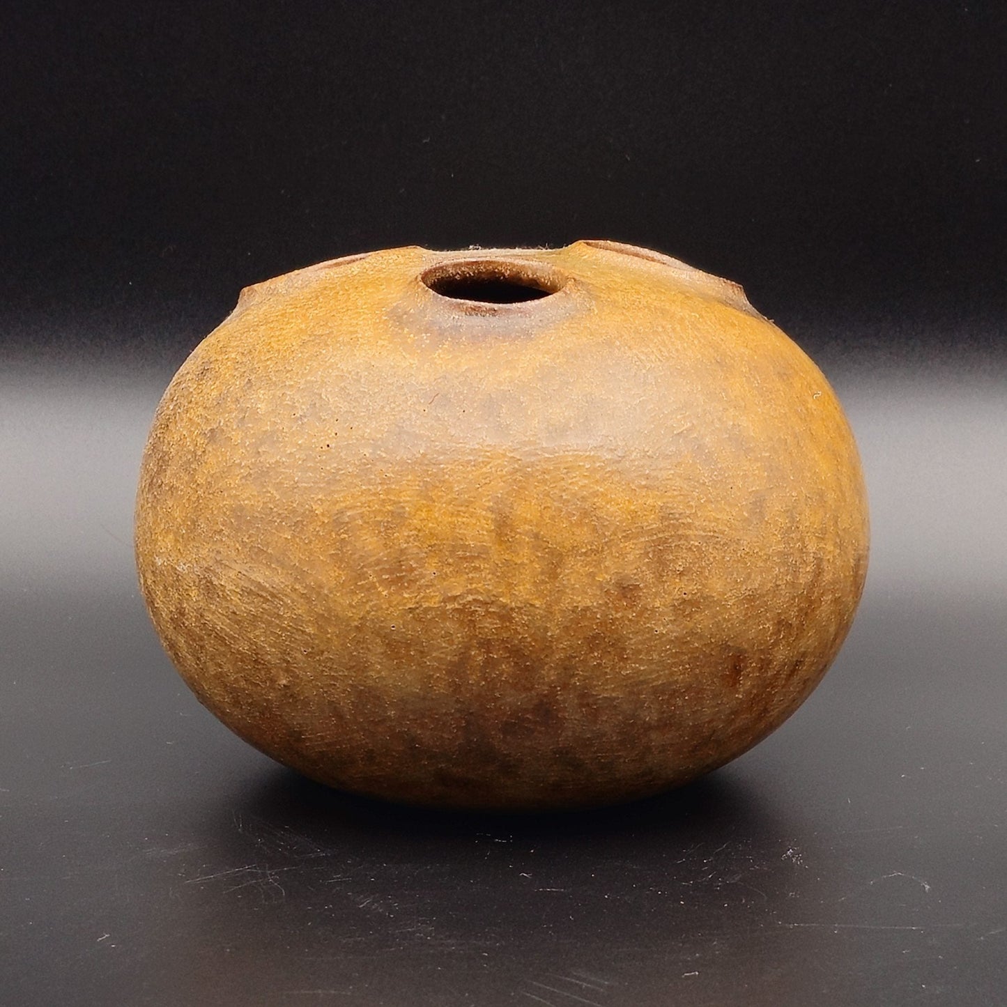 KNABSTRUP Brown Glazed Scales Stoneware Vase Mollaris.com