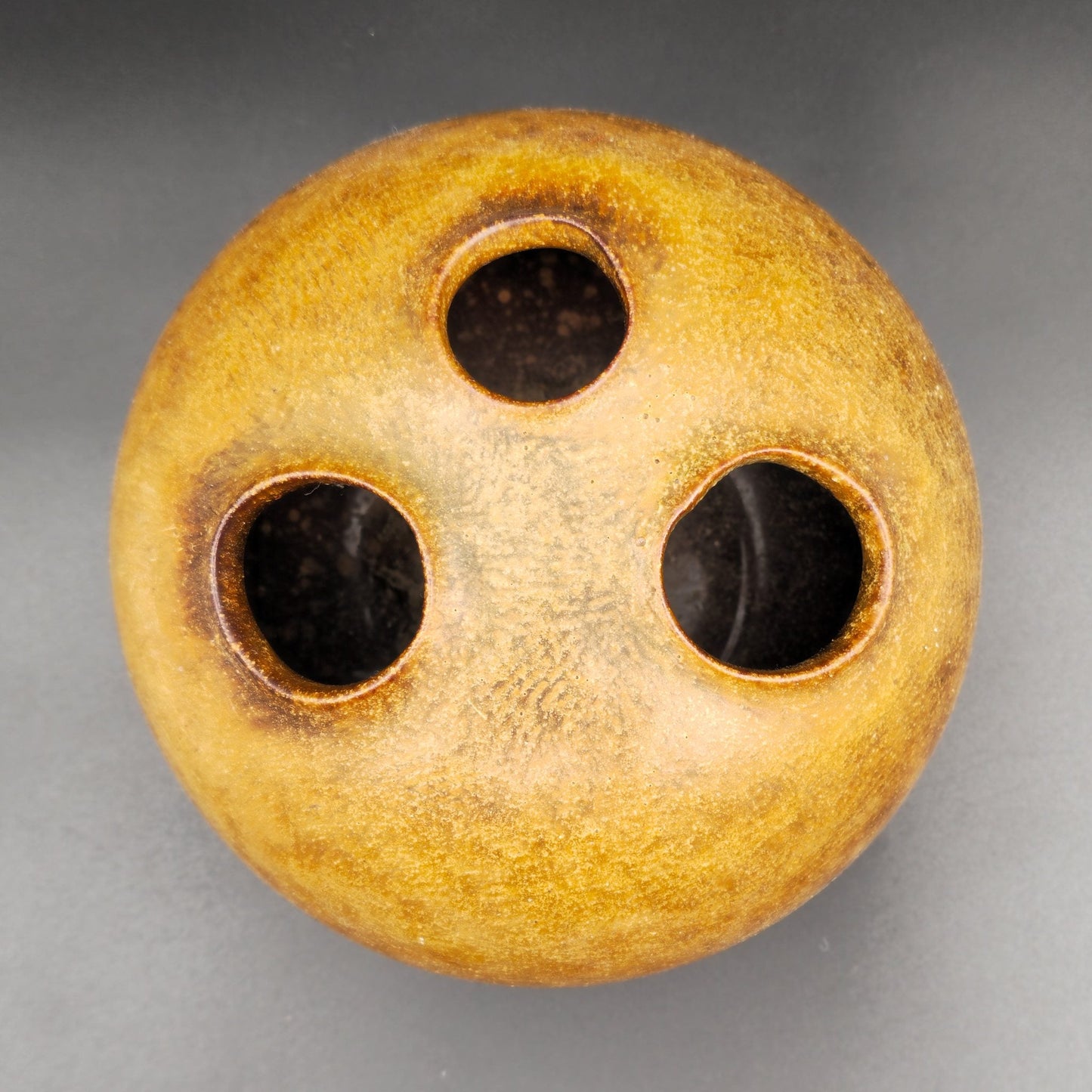 KNABSTRUP Brown Glazed Scales Stoneware Vase Mollaris.com