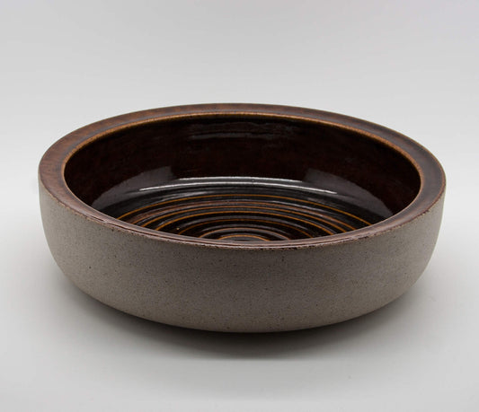 KNABSTRUP Brown Glazed Stoneware Bowl Mollaris.com