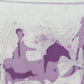 Kosta OVE SANDEBERG Horses and People Cameo Acid Etched Glass Vase Mollaris.com 