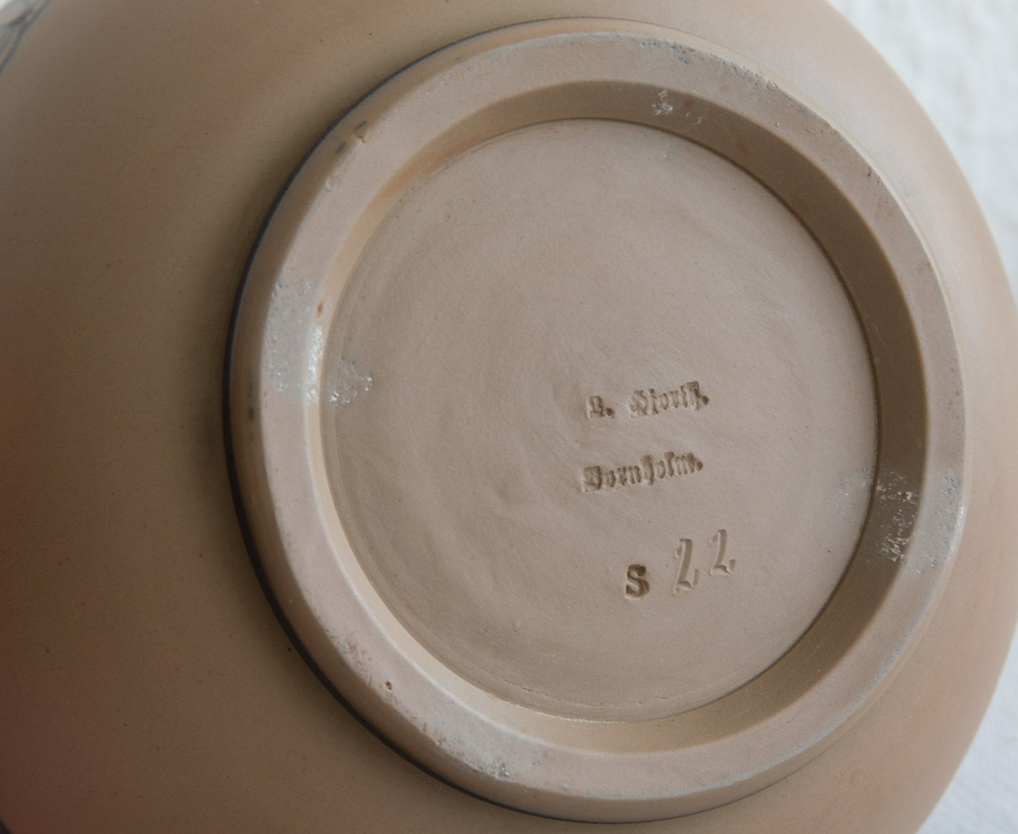 L. HJORTH Brown Lidded Flowers & Fruit Decorated Lidded Terracotta Jar Mollaris.com