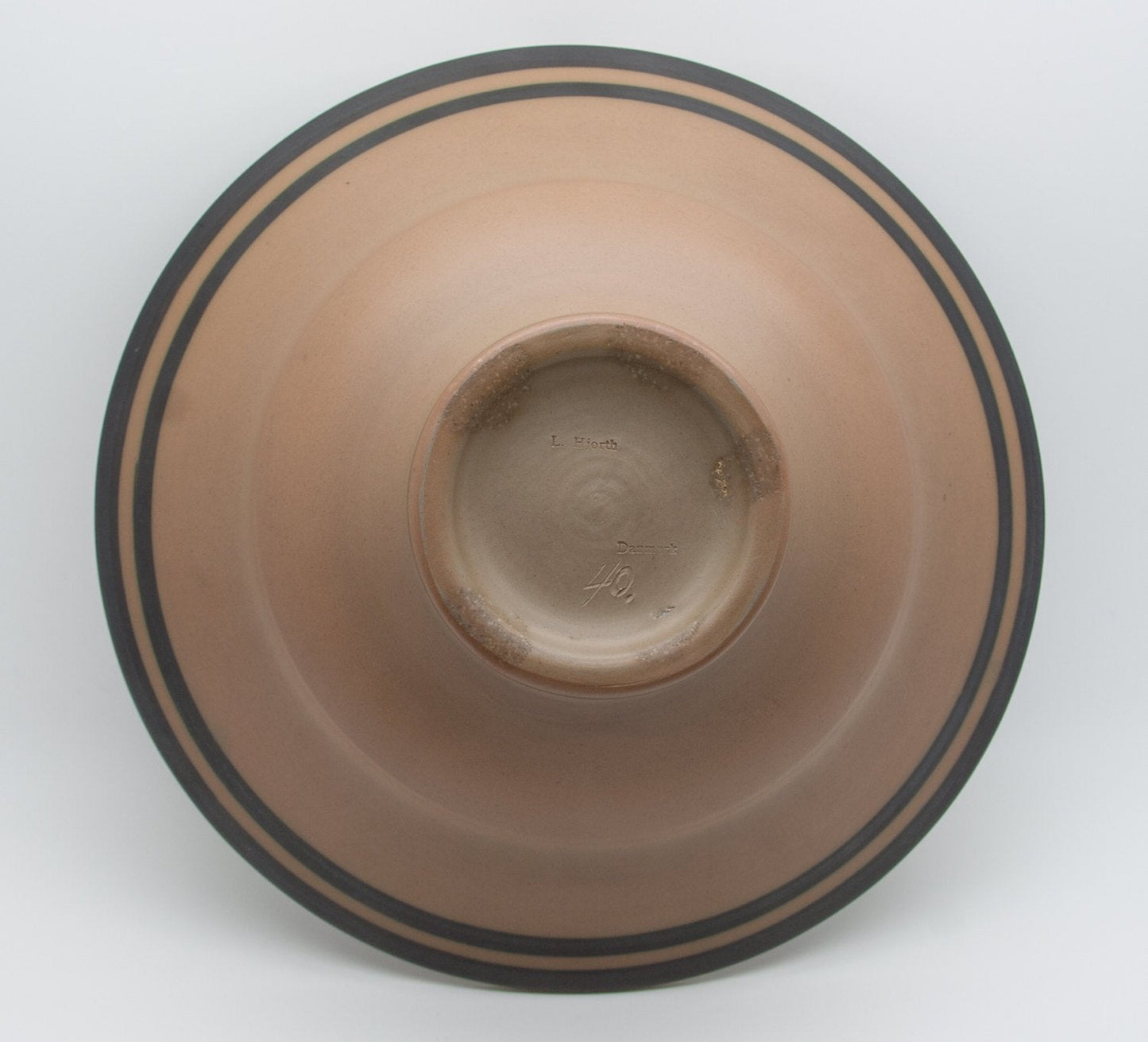 L. HJORTH Decorated Stylized Bird Ceramic Bowl Mollaris.com