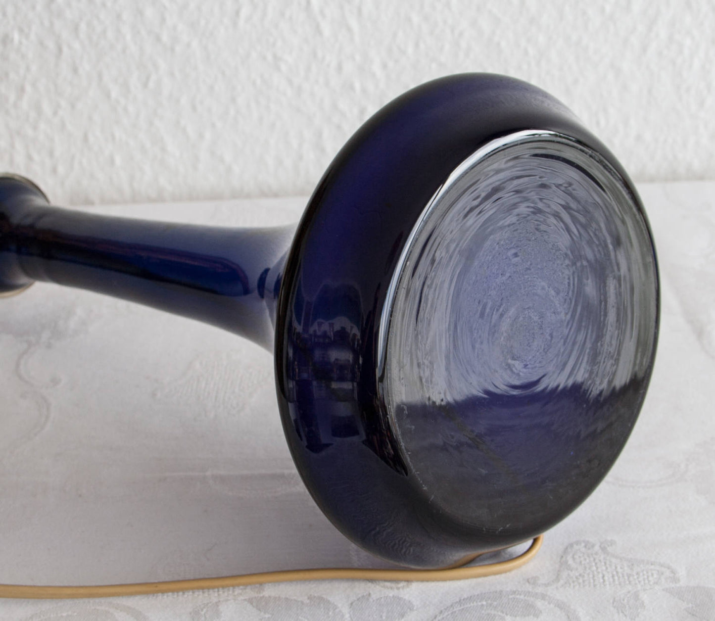 LISBETH BRAMS Kastrup Holmegaard BRAMS 1 Blue Glass Table Lamp Mollaris.com