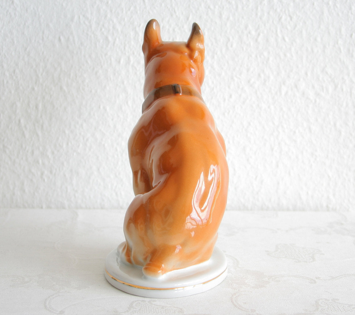 LOMONOSOV French Bulldog Pug Porcelain Sculpture Mollaris.com