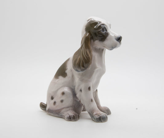 LYNGBY Porcelain Spaniel Puppy Figurine Mollaris.com