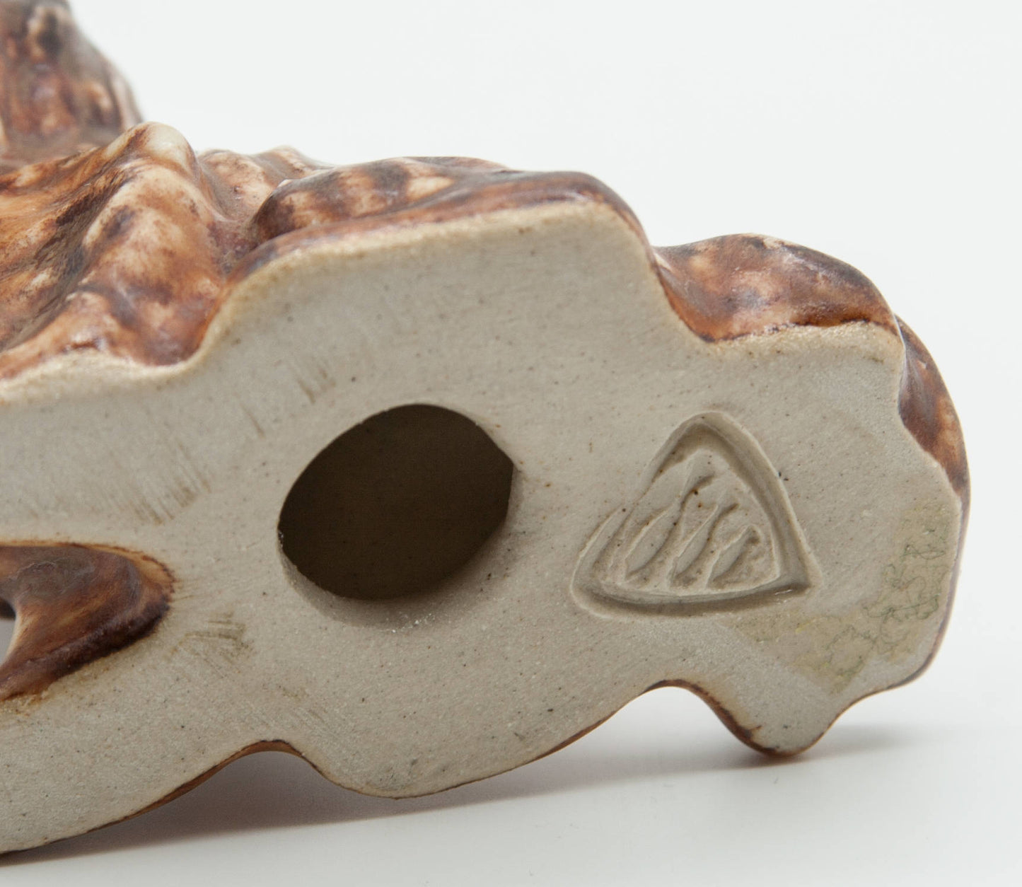 MICHAEL ANDERSEN Brown Glazed Stoneware Pekingese Puppy Figurine Mollaris.com