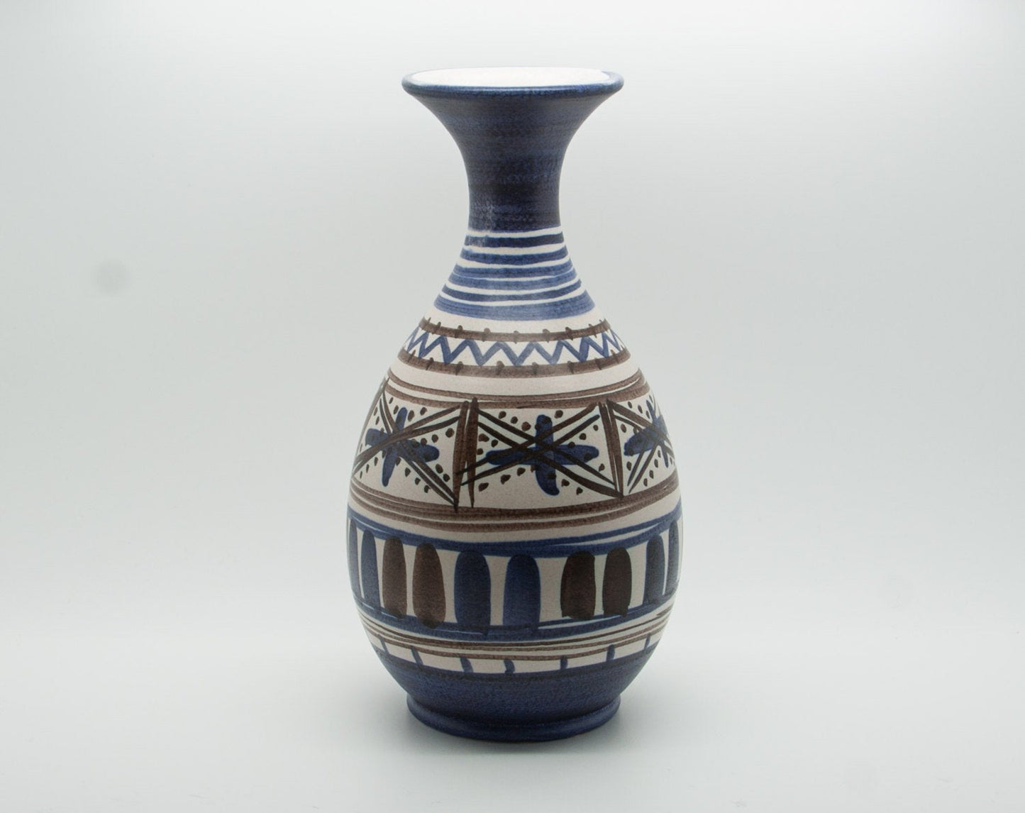 MICHAEL ANDERSEN Large Abstract Decorated Ceramic Vase Mollaris.com